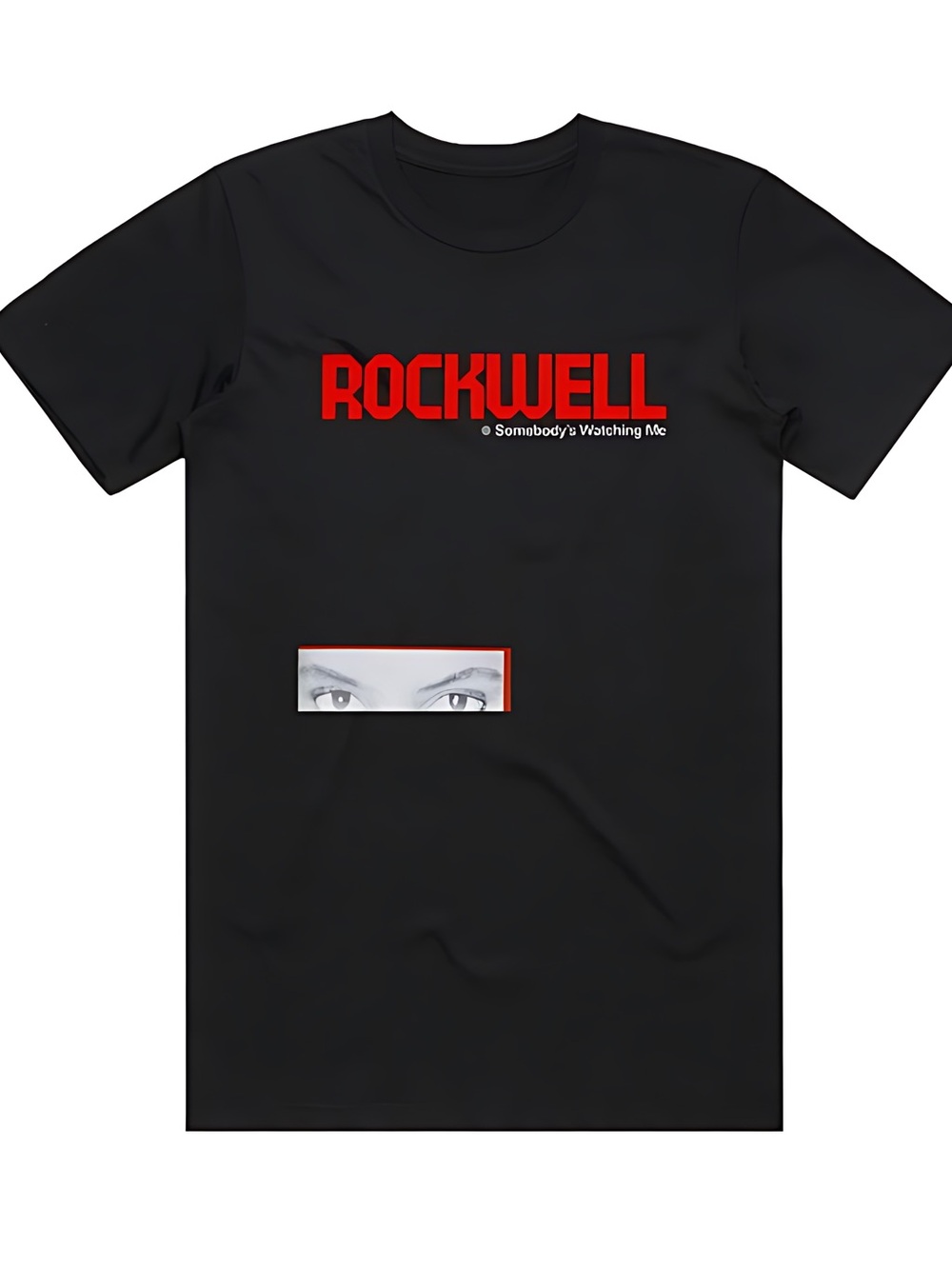 Rockwell Somebodys Watching Me 2 Album Cover T-Shirt Black